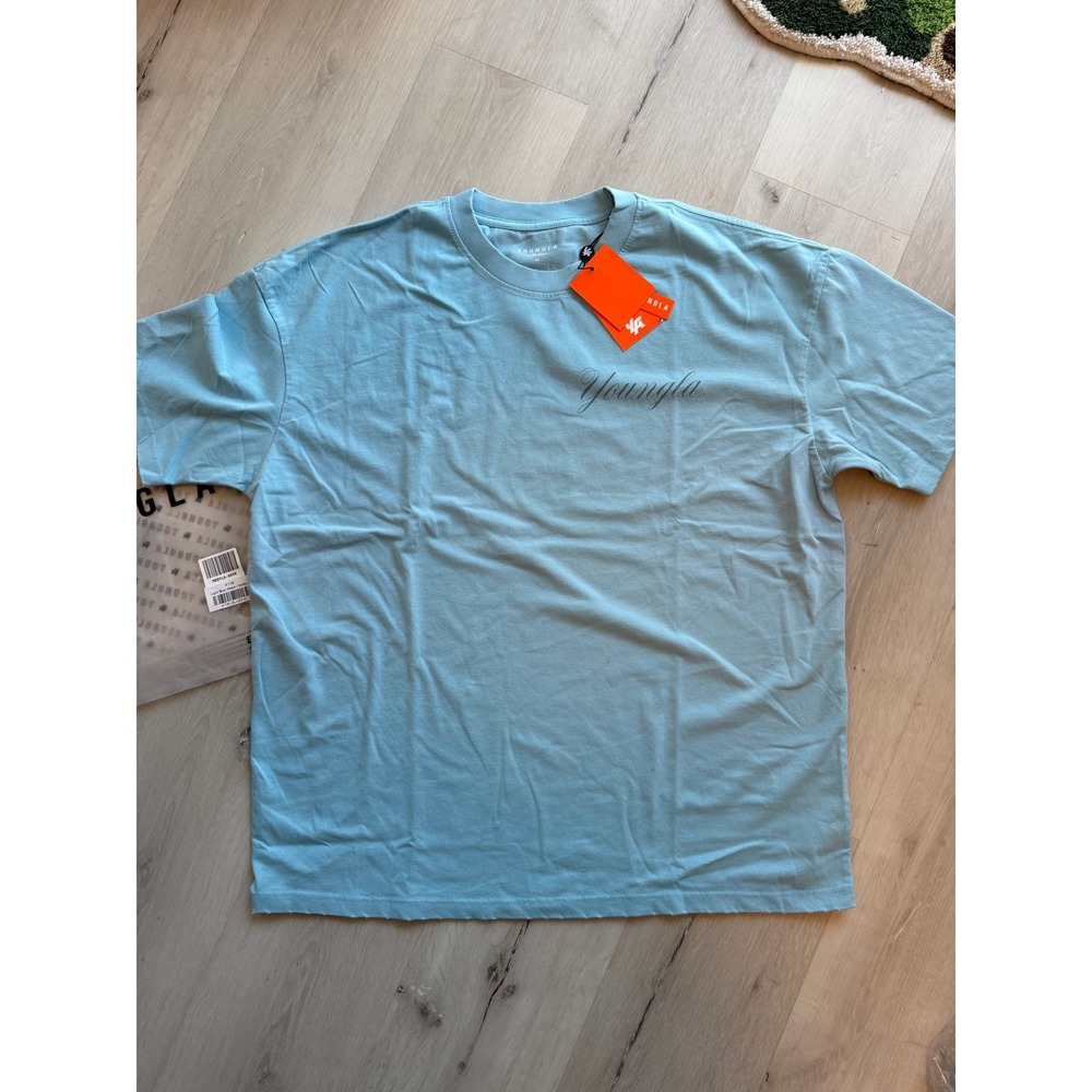 YoungLA 4118 Warrior Tee Light Blue Wash
